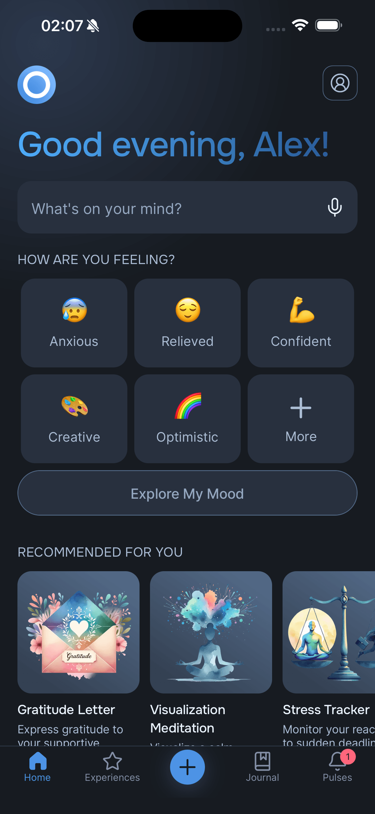 Onsen app homepage showing personalized coaching