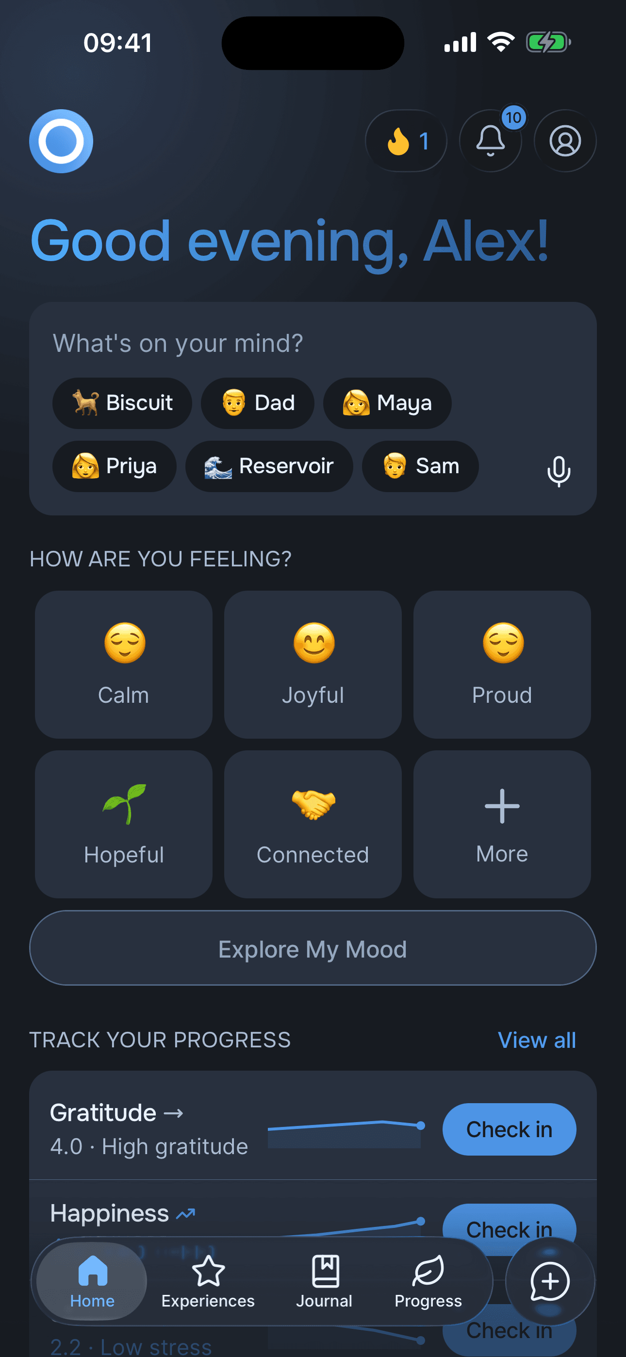 Onsen app homepage showing personalized coaching
