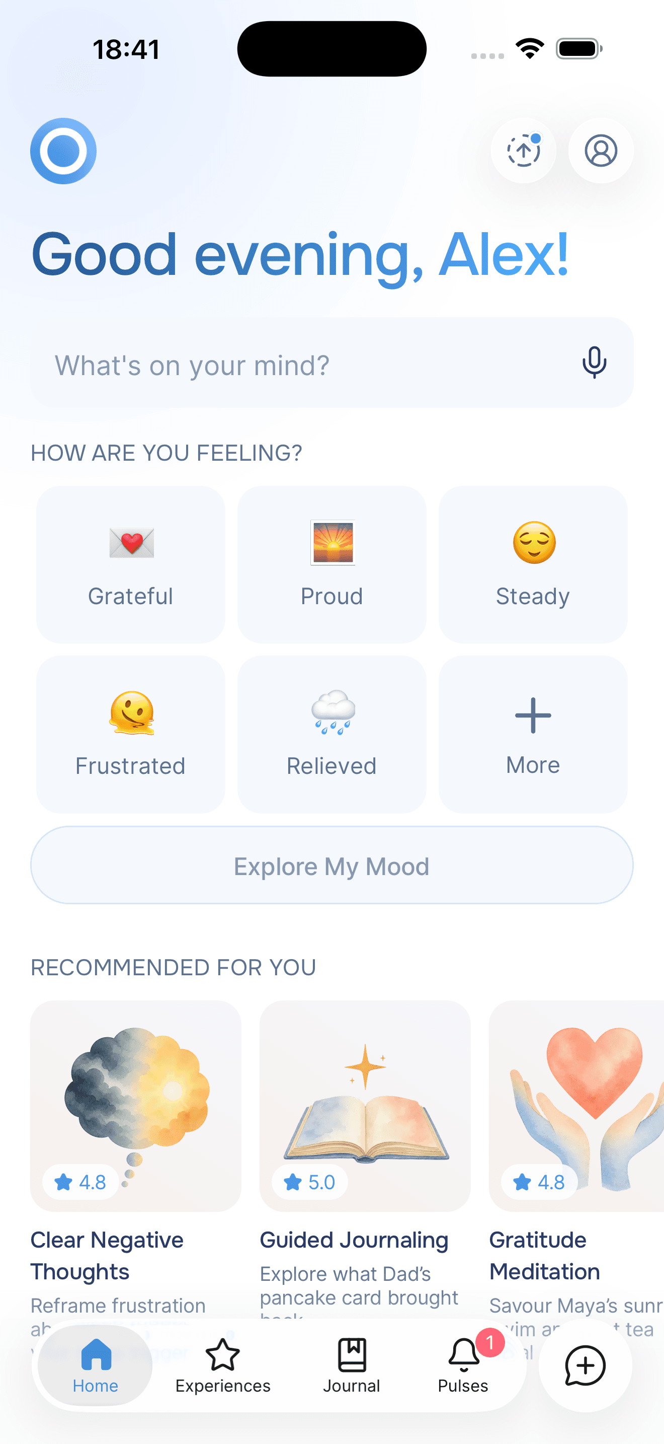 Onsen app homepage showing personalized coaching
