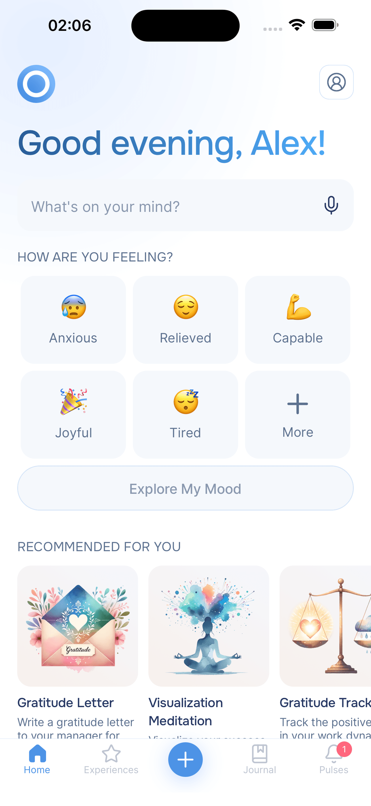 Onsen app homepage showing personalized coaching